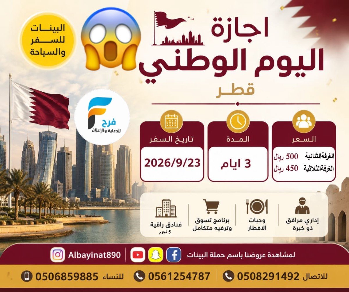 450 ريال تبدأ رحلات قافلة البينات / قطر - اذربيجان -جورجيا - مصر